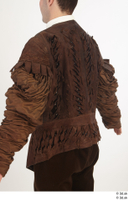  Photos Man in Historical Dress 16 14th century brown jacket leather jacket medieval clothing upper body 0005.jpg
